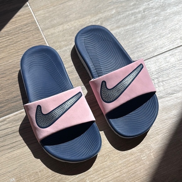 Nike Other - Nike Kids Pink and Blue Slide Sandals!